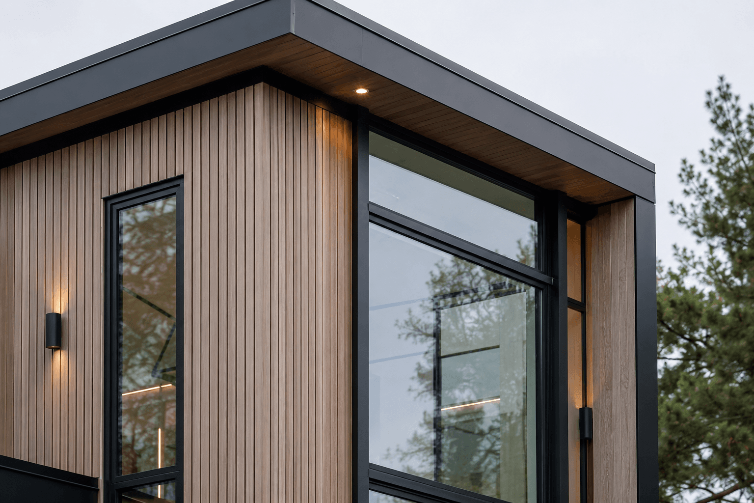 MIR Maisons capsule home in Romanian landscape at golden hour