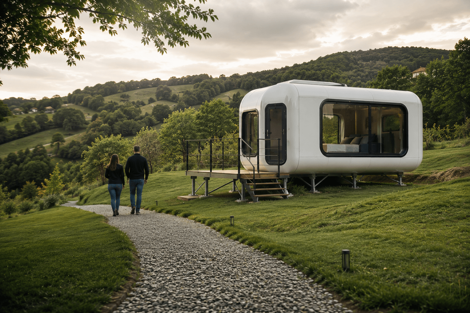 Calinești Demo Park — MIR Maisons live capsule units